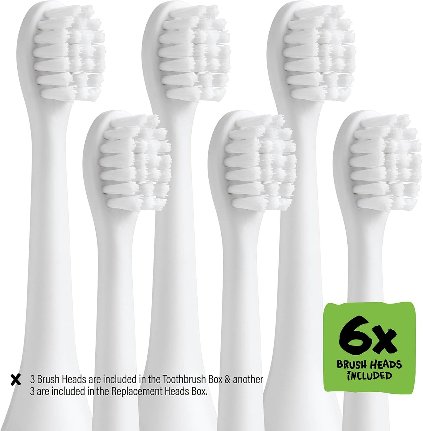 Kids Electric Toothbrush - Rechargeable Vibrating Toothbrush with Timer, Includes 6 Replacement Heads, Gently Cleans Teeth, for Girls and Boys, Kids & Toddlers Age 2+, Monster