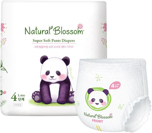 Pull-On Baby Diapers | Ultra-Slim, Hypoallergenic, Super Soft, Vegan | Size 4 (2T-3T, 20-31 lbs) | 96 Count