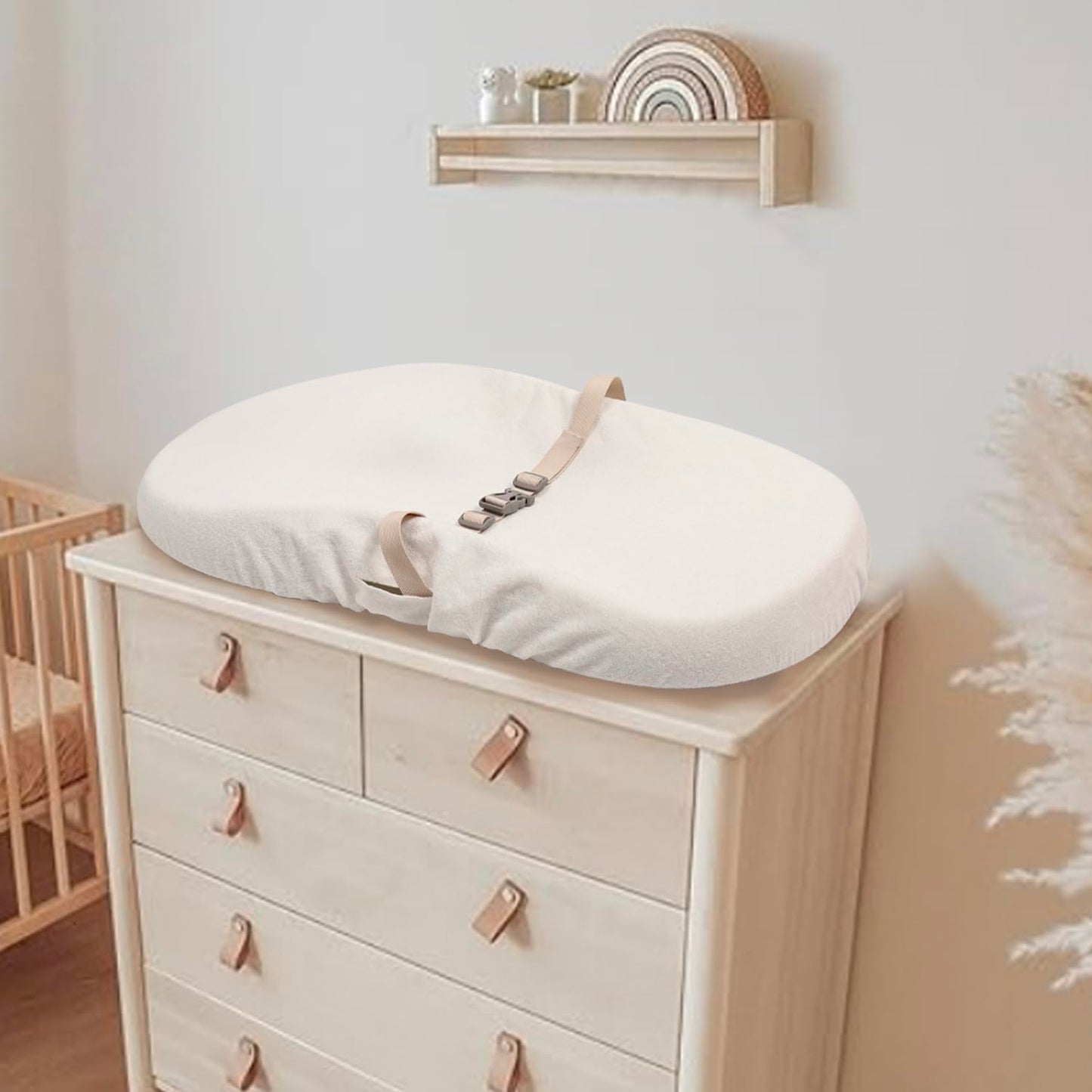 1-Pack Changing pad Cover Waterproof - Soft Baby Baby Changing pad Cover,Contour Changing Pads Liners,Change Pad Cover,Ultra-Soft & Breathable,Fits Skip Hop,Keekaroo Peanut,Machine Washable(1)