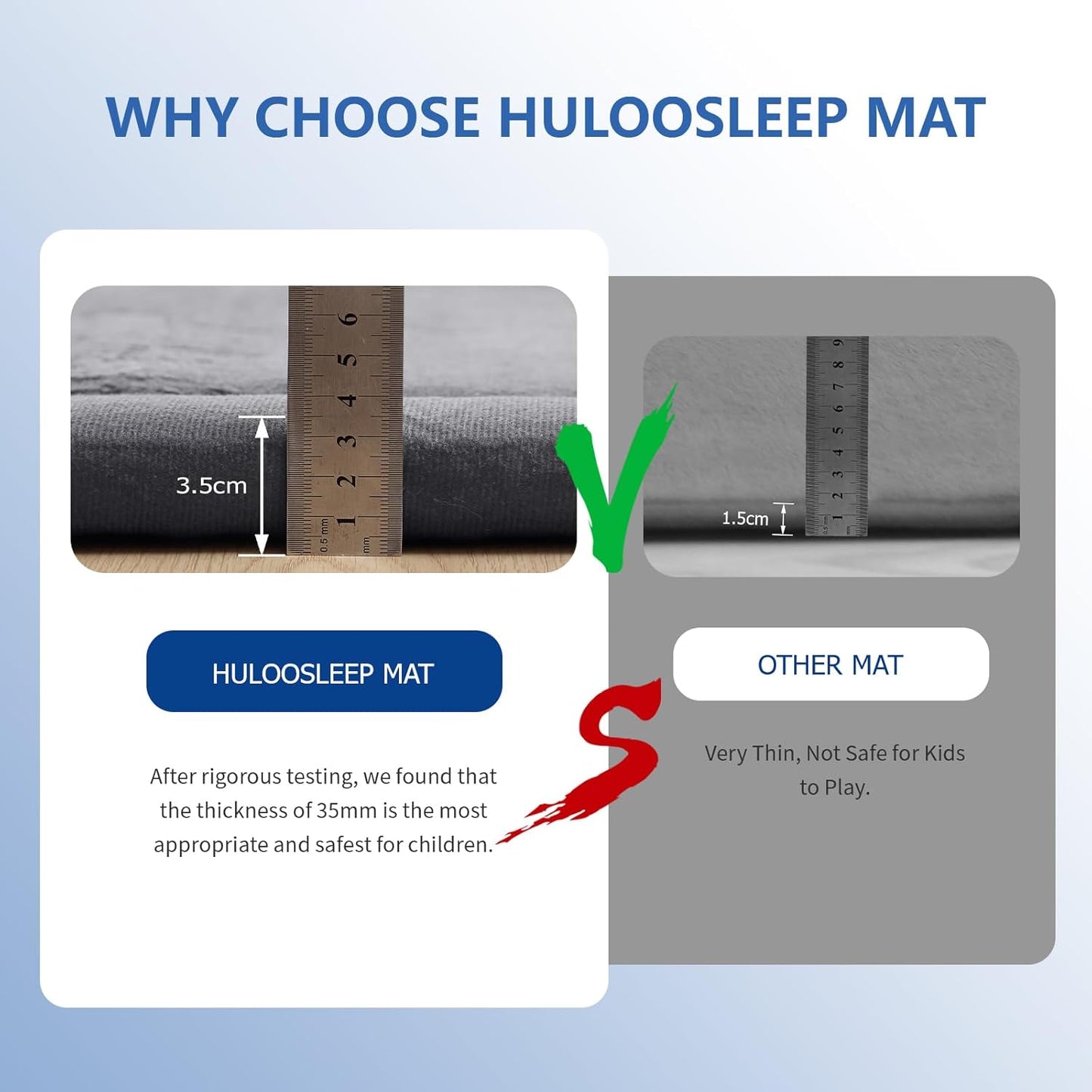 Baby Play Mat for Floor,1.3" Thick Memory foam Tummy Time Mat,Water Repellent Soft Velvet Nursery Rug,Extra Large Non Slip for Crawling,Toddlers,Infants,kids,Tatami Style for Living Room(Dark Grey)