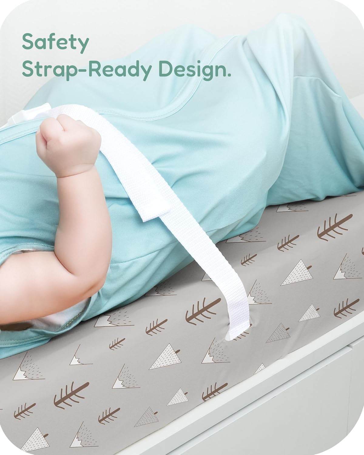 Extra Stretchy Changing Pad Cover, Ultra Soft Premium Jersey Knit Changing Pad Sheets, Unisex for Boys Girls, Fits All Standard Changing Tables/Dresser Tops - 2 Pack