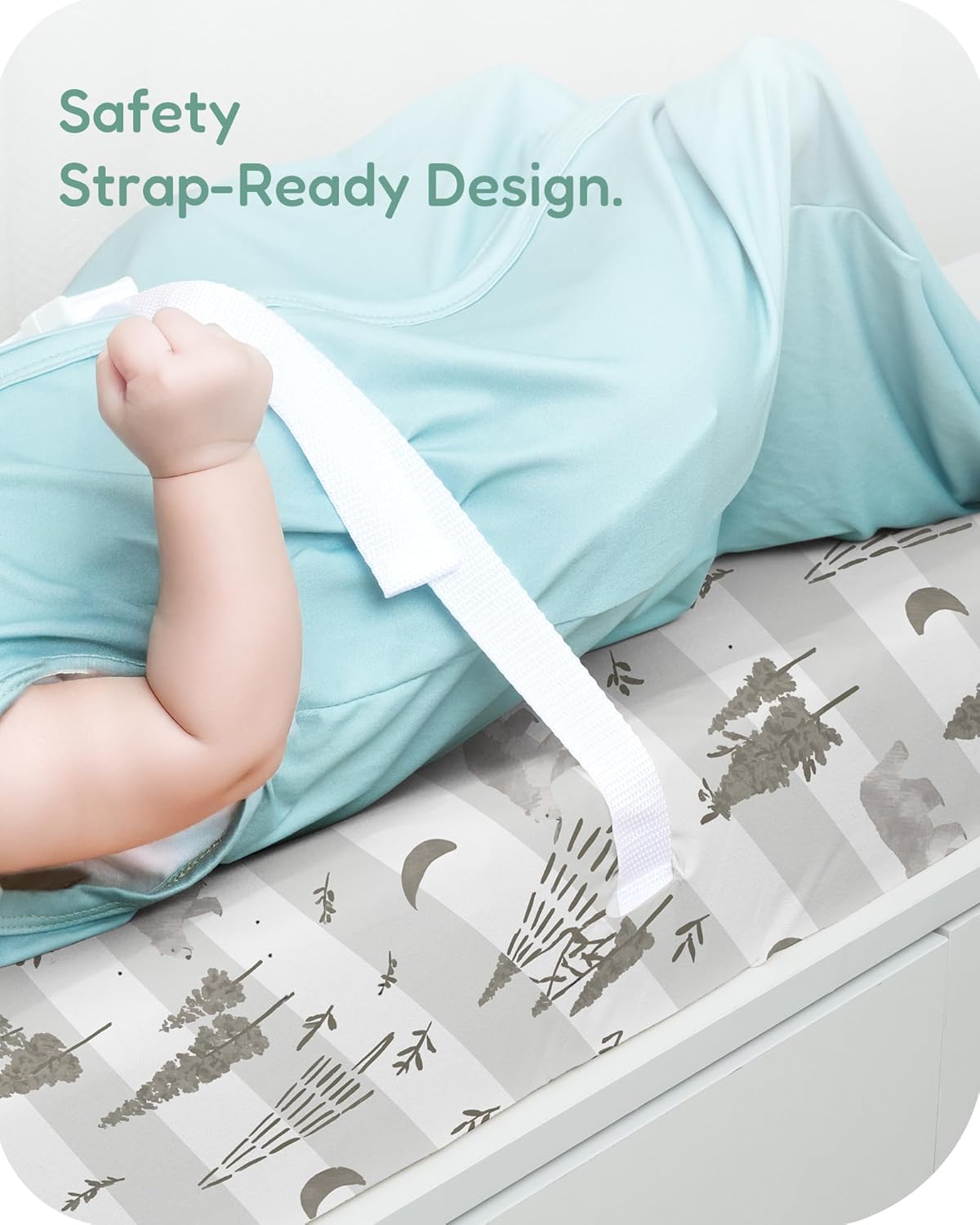 Extra Stretchy Changing Pad Cover, Ultra Soft Premium Jersey Knit Changing Pad Sheets, Unisex for Boys Girls, Fits All Standard Changing Tables/Dresser Tops - 2 Pack