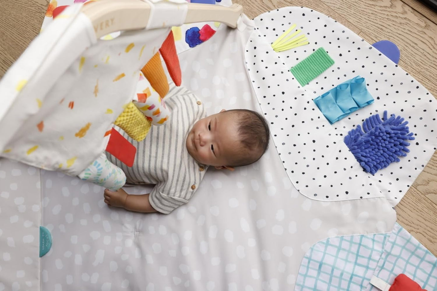 Lovevery Play Gym and Sensory Strands Bundle, Stage-Based Developmental Activity Gym for a Whole Year of Play Baby to Toddler Including Play Guide, Ages 0+ Months