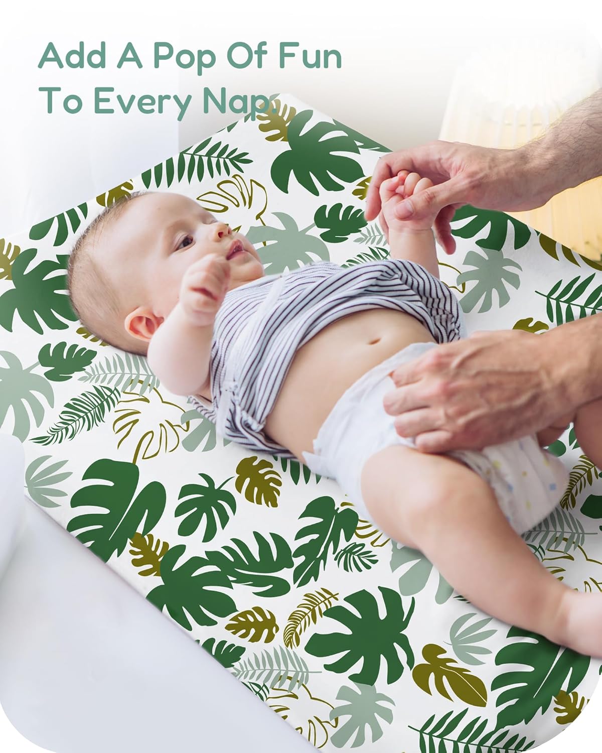 Extra Stretchy Changing Pad Cover, Ultra Soft Premium Jersey Knit Changing Pad Sheets, Unisex for Boys Girls, Fits All Standard Changing Tables/Dresser Tops - 2 Pack