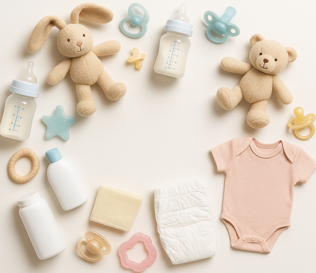 circle photo of baby products and make it a real photo